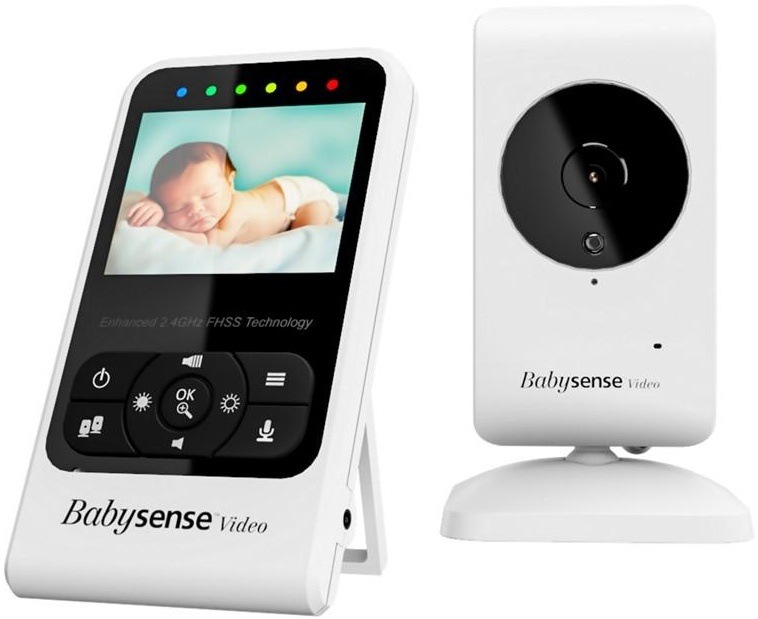 Detská elektronická pestúnka Babysense Video Baby Monitor V24R biela