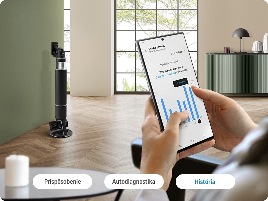 Tyčový vysávač Samsung BESPOKE JET AI VS28C9784QK/GE Tyčový vysávač Samsung BESPOKE JET AI VS28C9784QK/GE