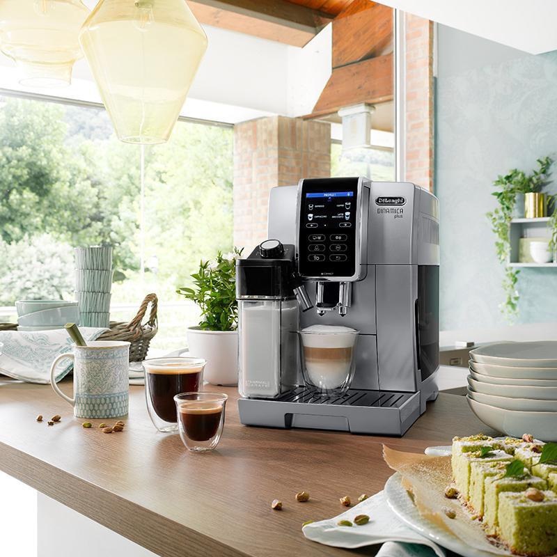 Espresso De'Longhi Dinamica plus ECAM 370.95 S strieborné Espresso De'Longhi Dinamica plus ECAM 370.95 S strieborné