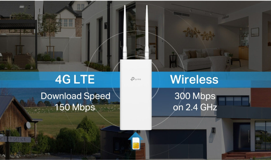 Router TP-Link TL-MR100-Outdoor biely Router TP-Link TL-MR100-Outdoor - biely