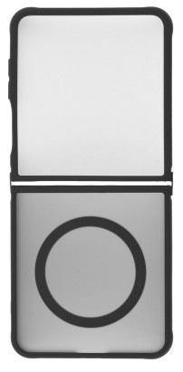 Kryt na mobil WG Matte Frame Magnet na Samsung Galaxy Z Flip7 čierny Kryt na mobil WG Matte Frame Magnet Samsung Galaxy Z Flip7 v čiernej farbe