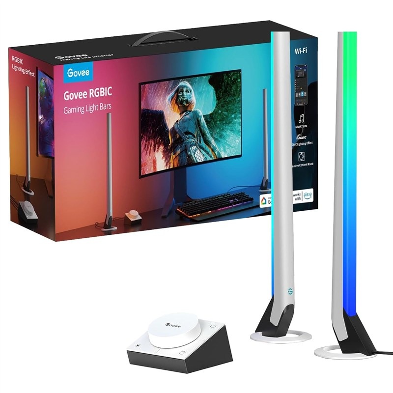 LED svetlo Govee Smart Gaming WiFi LED Panely, biela farba