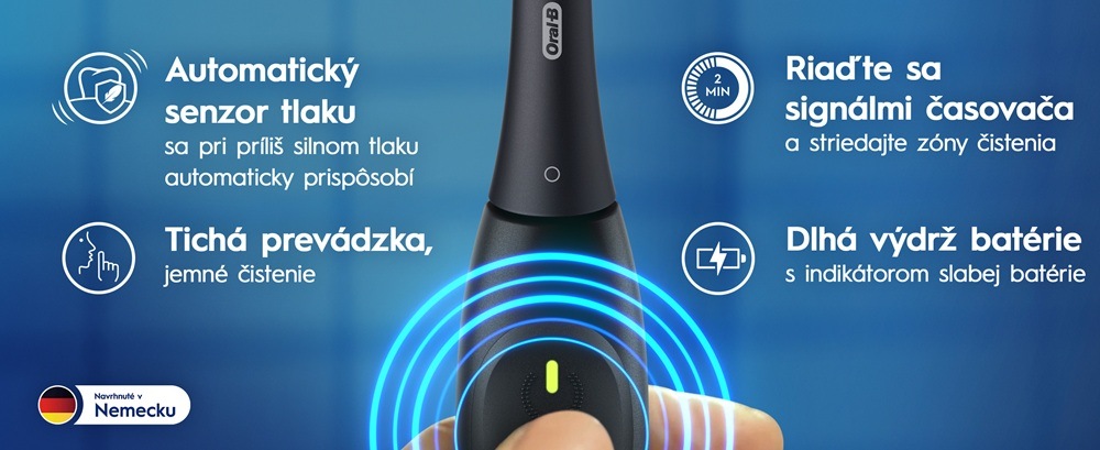 Zubná kefka Oral-B iO Series 2 Duo Pack Night Black / Forest Green čierna/zelená Ovládanie kefky