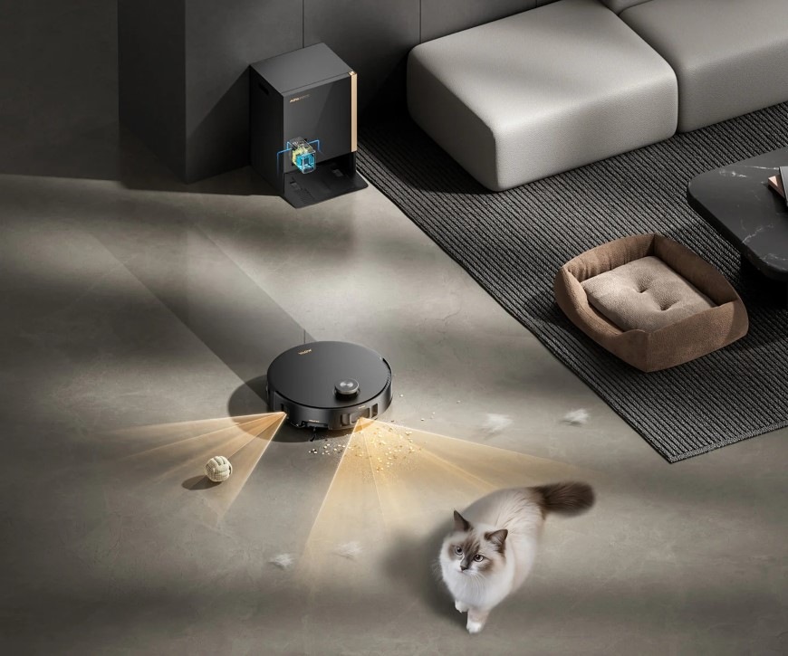 Robotický vysávač MOVA Mobius 60 čierny Robot MOVA Mobius 60 so schopnosťou rozoznávať rôzne objekty vrátane maznáčikov