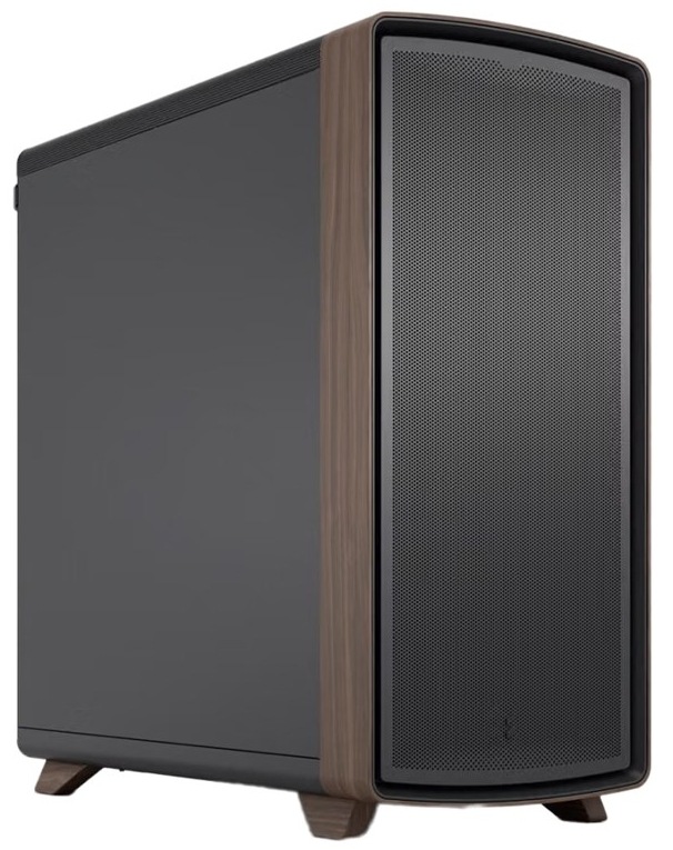 Case FRACTAL DESIGN Summit Black Solid čierna Počítačová skriňa FRACTAL DESIGN Summit Black Solid s plnou bočnicou, dreveným predným rámom a perforovaným čelom