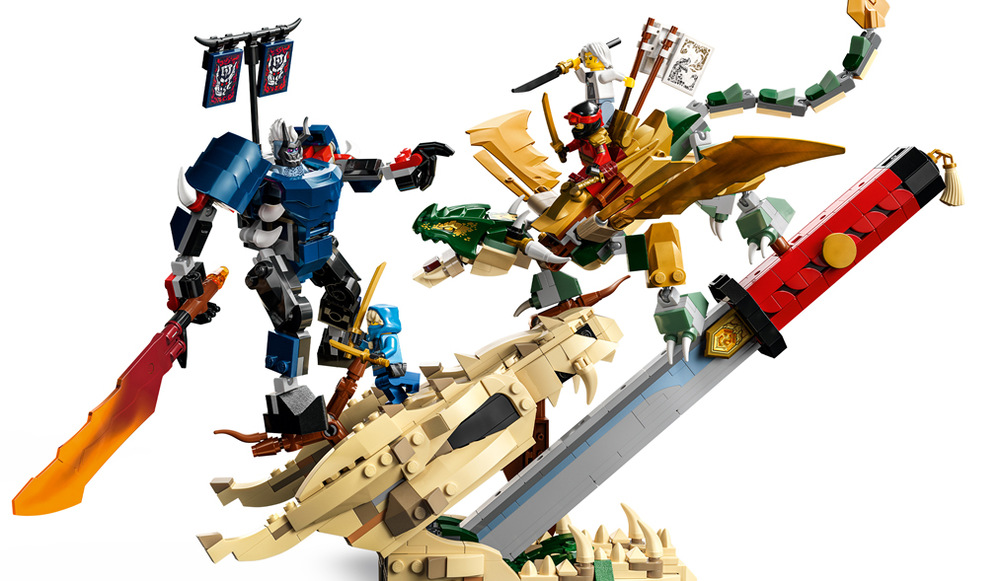 Stavebnica LEGO® NINJAGO® 71871 Bitka pri Dračej čepeli Štyri ozbrojené minifigúrky rozširujú scénu o nové konflikty a príbehy inšpirované svetom NINJAGO.