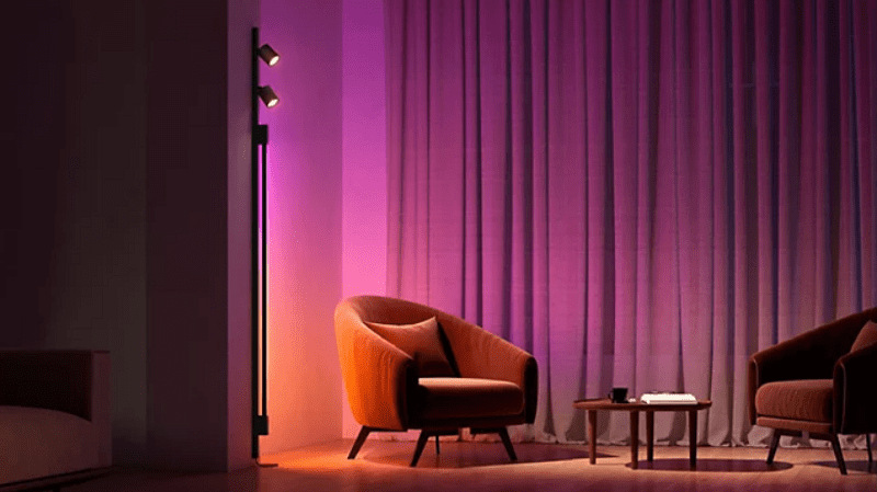 Závesné svietidlo Philips Hue White and Color Ambiance Perifo čierne