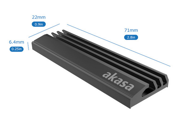 Chladič AKASA M.2 SSD Chladič AKASA M.2 SSD