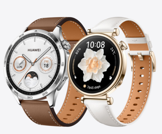 Inteligentné hodinky Huawei Watch GT 4 46 mm - Silver + Green Strap