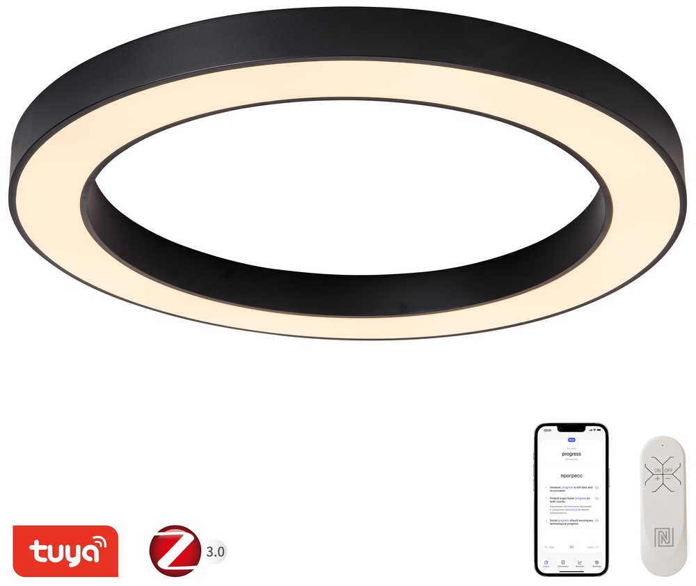 LED stropné svietidlo IMMAX NEO PASTEL SLIM SMART 95 x 7cm 68W Zigbee 3.0, TUYA čierne LED stropné svietidlo IMMAX NEO PASTEL SLIM SMART 95 x 7cm 68W Zigbee 3.0, TUYA čierne