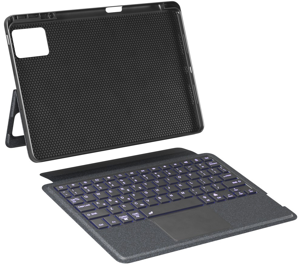 Puzdro s klávesnicou na tablet Spello by Epico s podsvietenou klávesnicou na Samsung Tab A9+ 11″ - SK čierne