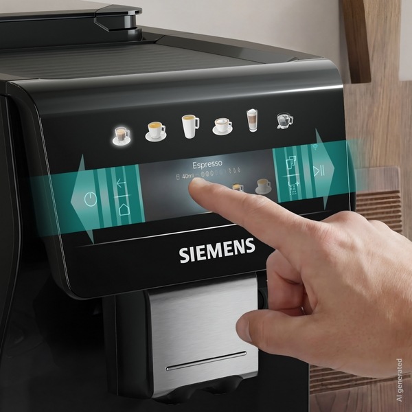 Automatický kávovar Siemens EQ600 iAroma TP601E19 čierny Displej kávovaru Siemens TP601E19