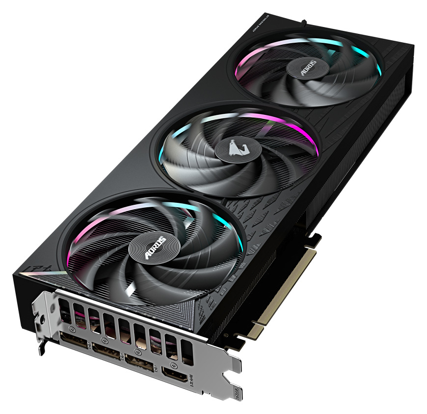Grafická karta GIGABYTE GeForce RTX 5060 AORUS ELITE 16G s trojitým RGB chladením, čierna farba