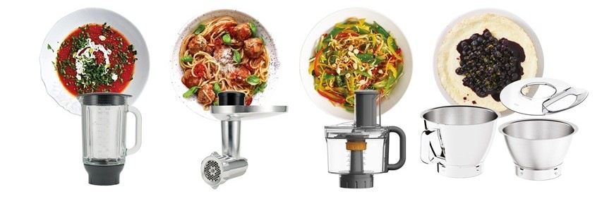 Kuchynský robot KENWOOD Titanium Chef Baker KVC85.594SI strieborný Food Processor