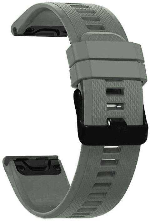 Remienok RhinoTech pre Garmin QuickFit športový silikónový 26mm sivý