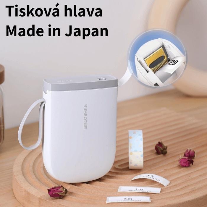 Tlačiareň štítkov Niimbot D11-H Smart + role štítků čierna Niimbot D11-H Smart + rolka štítkov, čierna