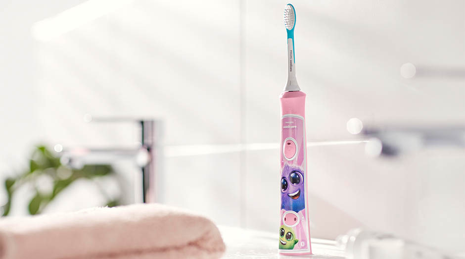 Zubná kefka Philips Sonicare For Kids HX6352/42 ružová Philips HX6352/42 Sonicare For Kids