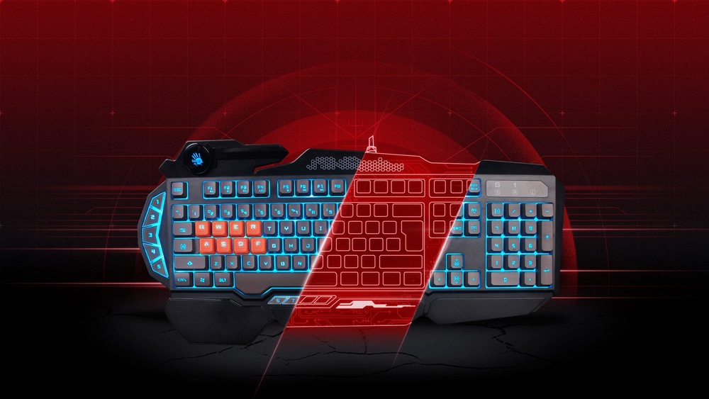 Klávesnica A4Tech Bloody B318, USB, CZ čierna A4Tech Bloody B318