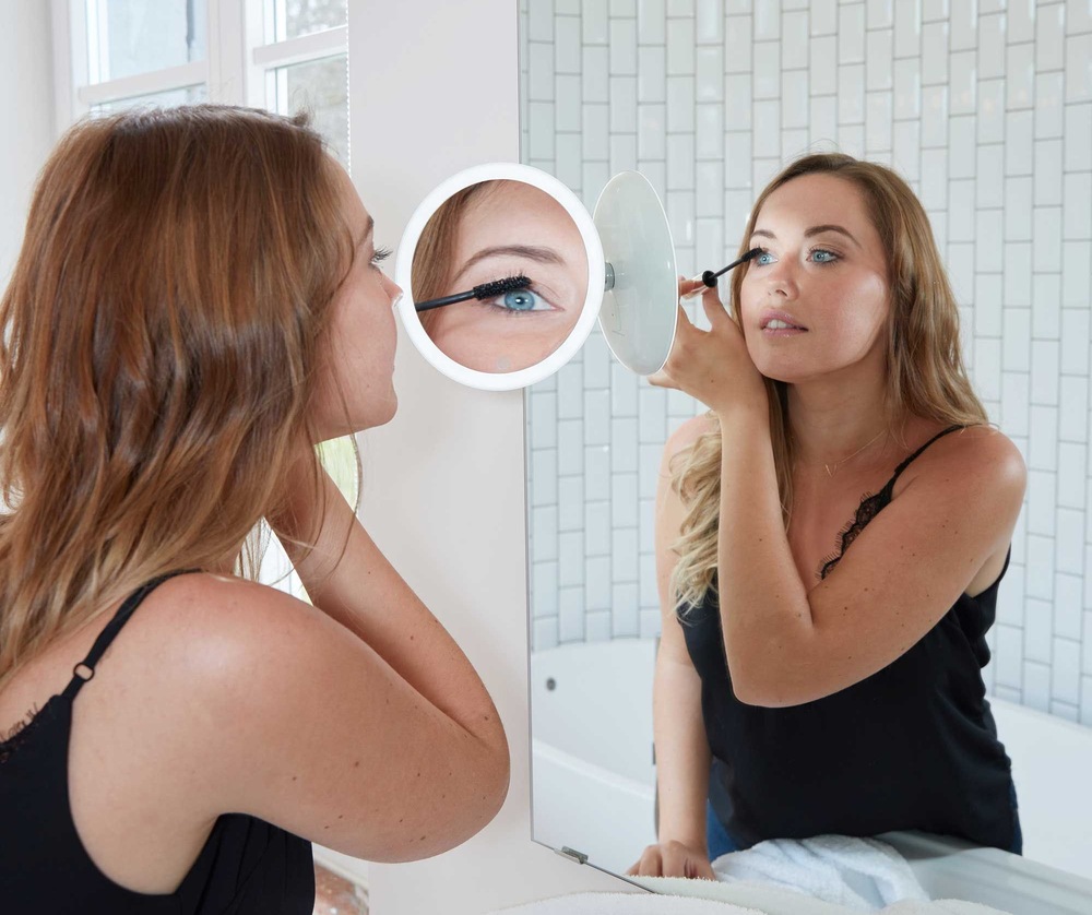 Zrkadlo kozmetické Lanaform 2 in 1 Mirror biele