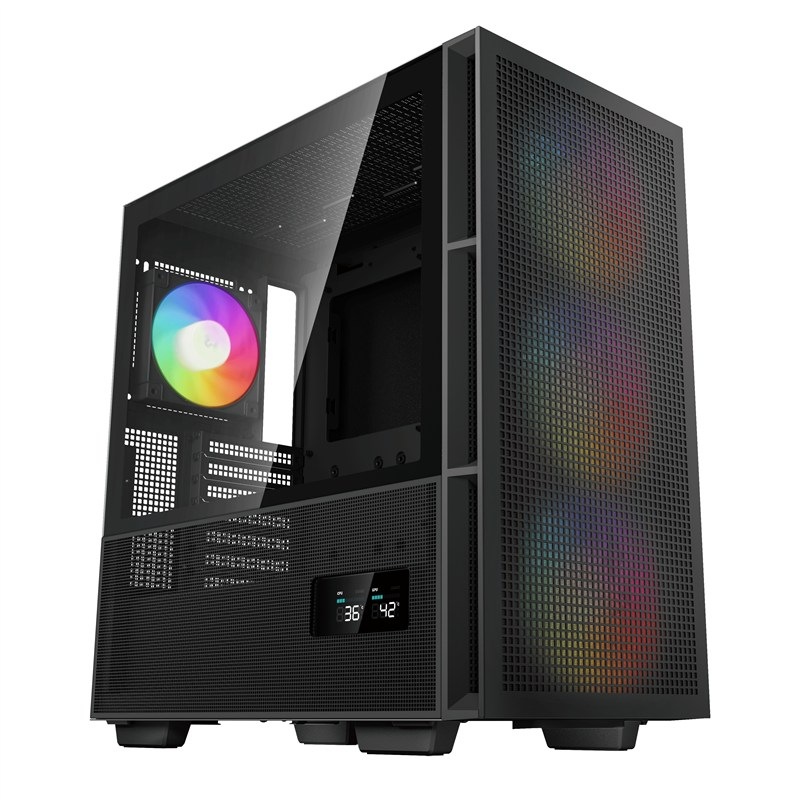 PC skriňa DeepCool CH560 Digital, čierna farba.