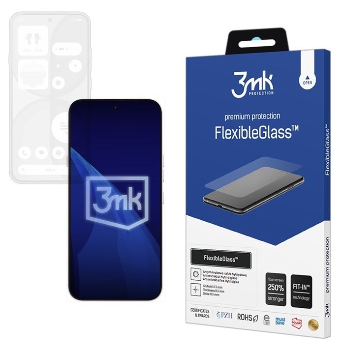 Ochranné sklo 3mk na Nothing Phone (4a), priehľadná farba