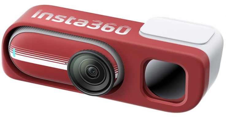 Kompaktná kamera Insta360 GO 3S Retro bundle 64 GB s retro vzhľadom, červená farba