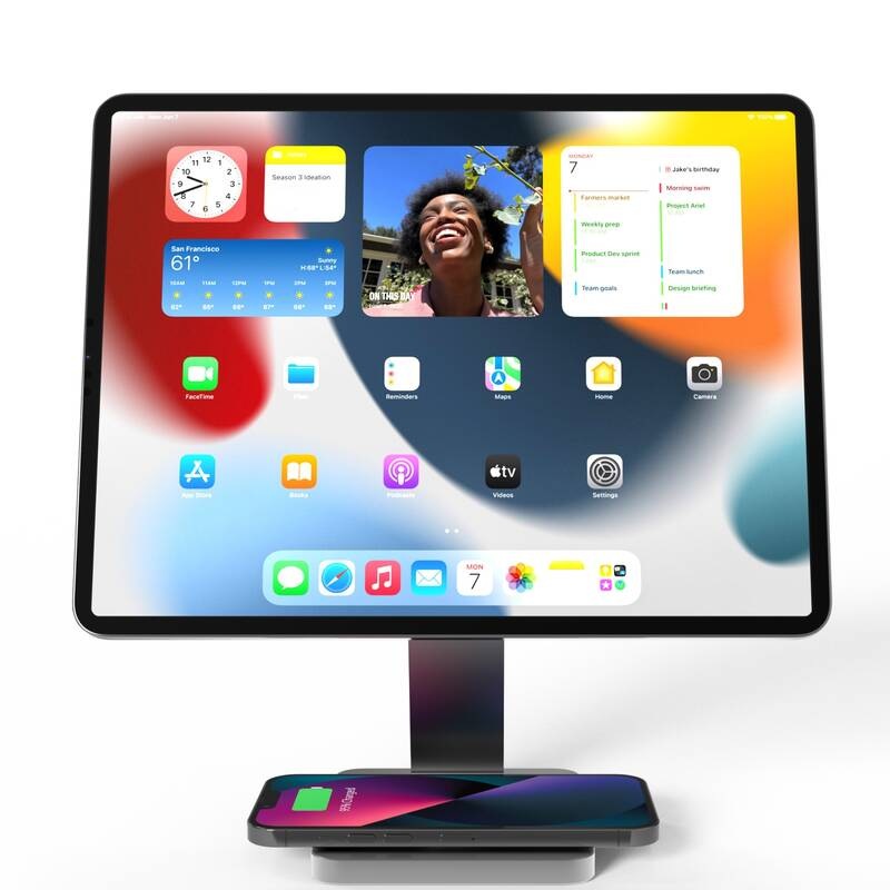 Stojanček Cubenest S120 magnetický pre Apple iPad Pro 12,9" s bezdrôtovou nabíjačkou sivý Stojanček Cubenest S120 magnetický pre Apple iPad Pro 12,9" s bezdrôtovou nabíjačkou sivý