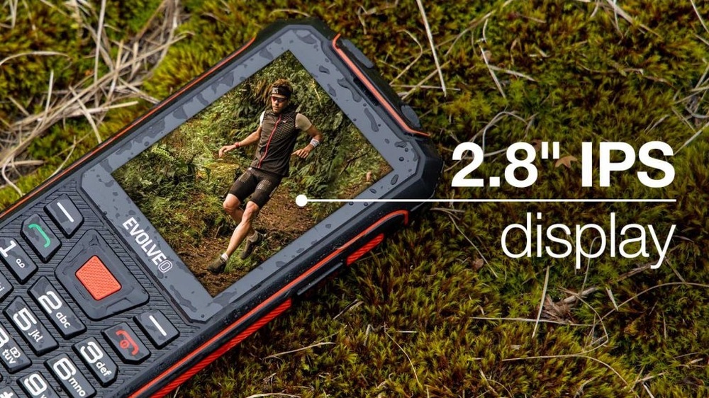 Mobilný telefón Evolveo StrongPhone W4 čierny/zelený