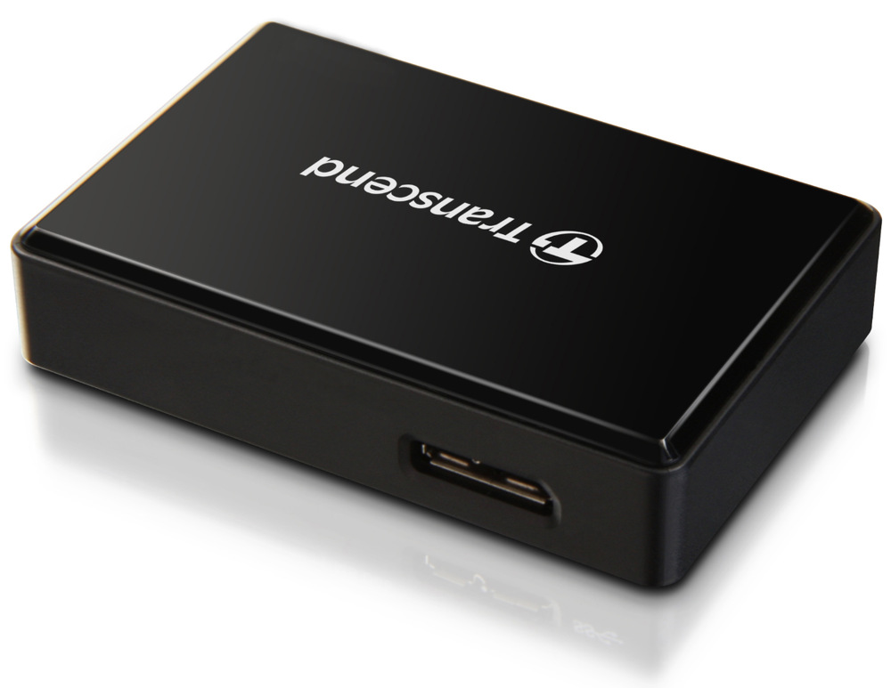 Čítačka pamäťových kariet Transcend RDF8, USB-A/SDHC, SDXC, microSDHC, microSDXC, CompactFlash čierna