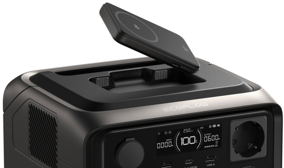 Nabíjacia stanica EcoFlow RIVER 3 Max Plus Wireless - čierna
