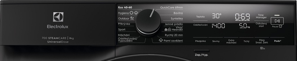 Electrolux EW7FG4492UC ovládací panel