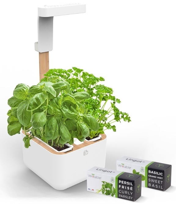 Inteligentný kvetináč Véritable BOTANEO biely Chytrý kvetináč Véritable BOTANEO s ukážkou sadeníc