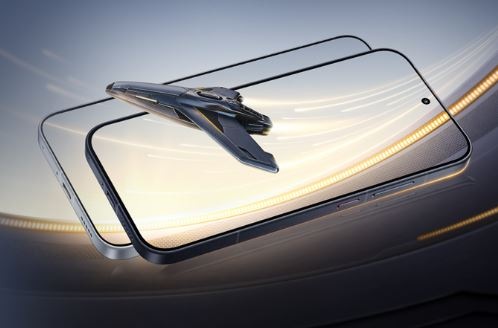 Pohľad na displej smartphone POCO