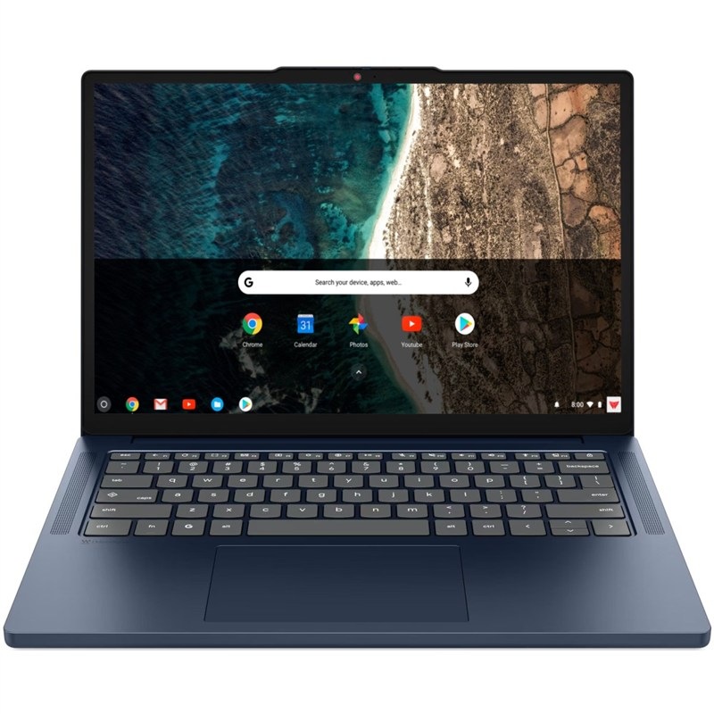Notebook Lenovo Chrome v modrej farbe.