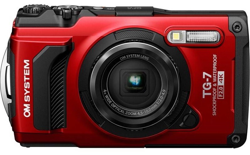 Digitálny fotoaparát OM SYSTEM TG-7 červený