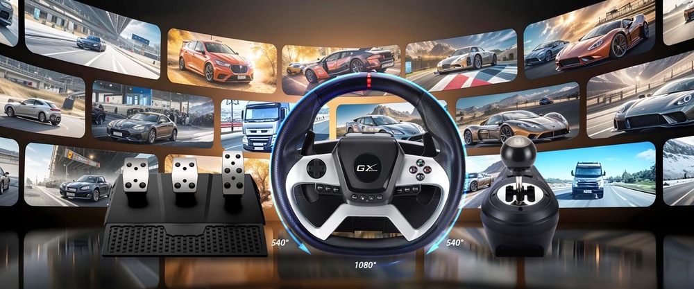 Volant Genius GX Gaming SpeedMaster X5 FF čierny