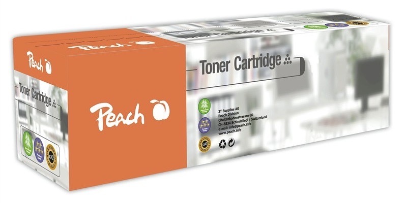 Toner Peach pre tlačiarne HP, výťažnosť 1 200 strán, žltá farba
