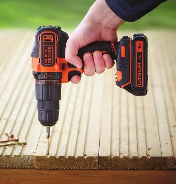 Aku vŕtačka Black-Decker BDCHD18K1B2 (s batériou) Aku vrtačka Black-Decker BDCHD18K1B2