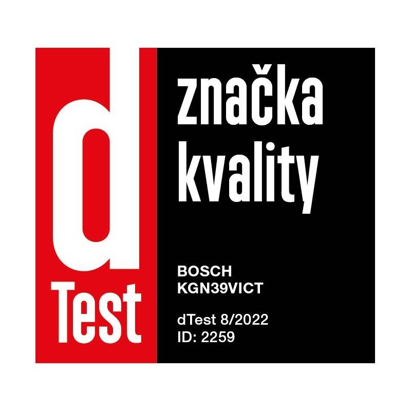 Chladnička s mrazničkou Bosch Serie 4 KGN39VICT ocel dTest chladnička