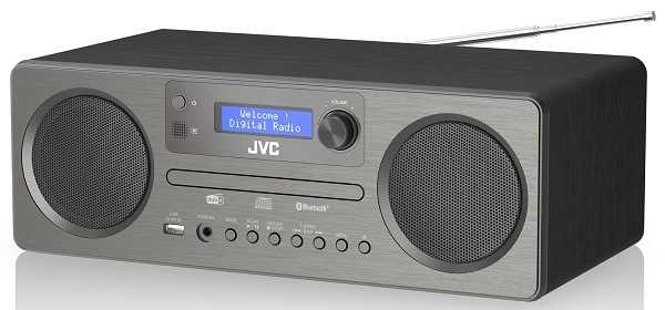 Mikro HiFi systém JVC RD-E861B-DAB čierny/sivý All-in-One JVC RD-861B, vzhľad
