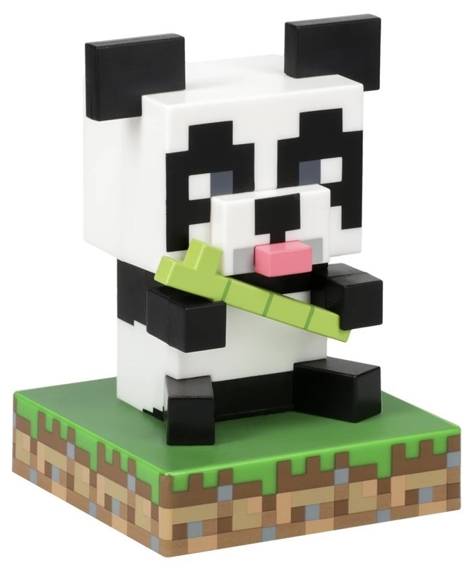 Dekoratívne LED Paladone Minecraft Panda čierna/biela/zelená