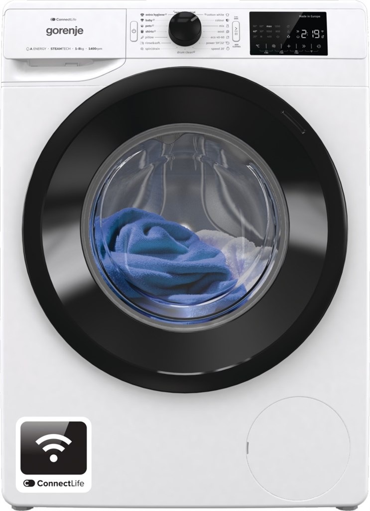 Vopred plnená práčka Gorenje WPNEI84A1SWIFI, biela
