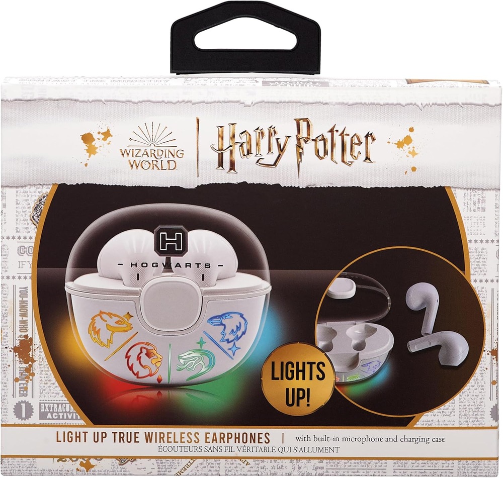 Slúchadlá Lazerbuilt Harry Potter Light-Up TWS - Hogwarts biela Lazerbuilt Harry Potter Light-Up TWS Hogwarts, biela