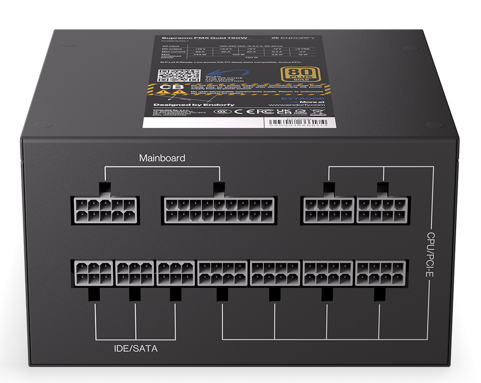 Zdroj ENDORFY Suppremo FM5 750W Gold čierny Zdroj ENDORFY Suppremo FM5 750W Gold čierny