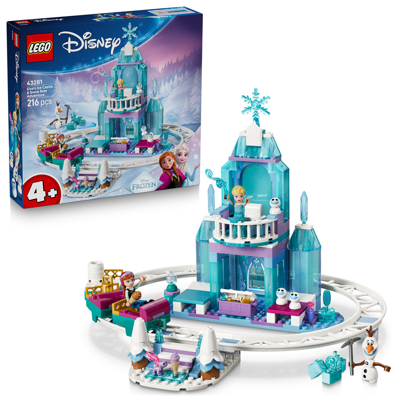 Stavebnica LEGO® │ Disney Ľadové kráľovstvo 43281 Elsin ľadový palác a jazda na snehu