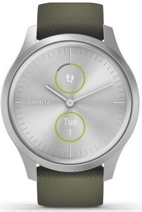 Inteligentné hodinky Garmin vivomove3 Style Silver / Green
