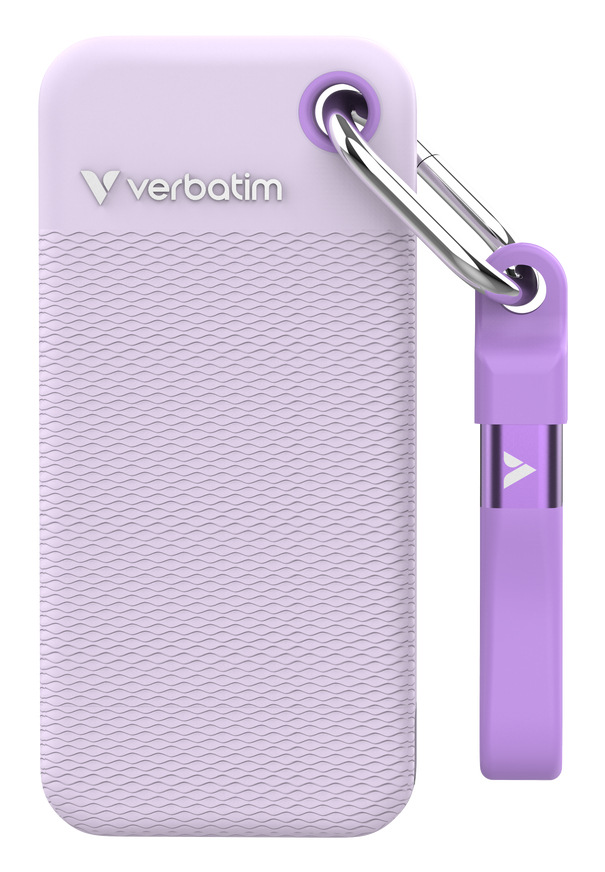 SSD externý Verbatim Pocket 2TB - Summer Edition USB-C 3.2 Gen 2  + 2x obal fialový