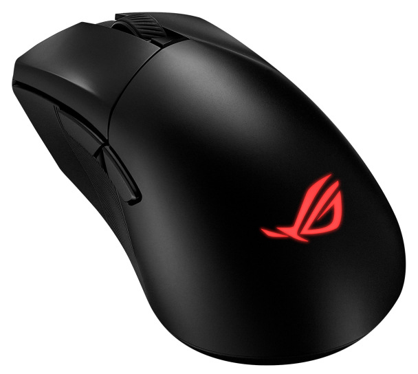 Bezdrôtová herná myš Asus ROG Gladius III Wireless AimPoint v čiernej farbe s podsvieteným logom ROG