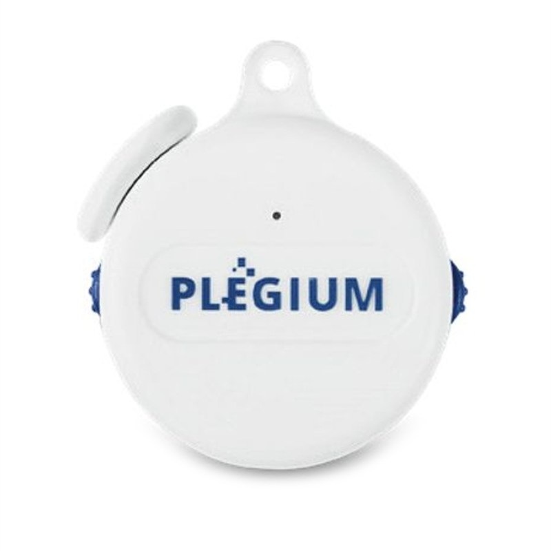 Chytrý osobný alarm Plegium Smart Emergency Button Wearable biely