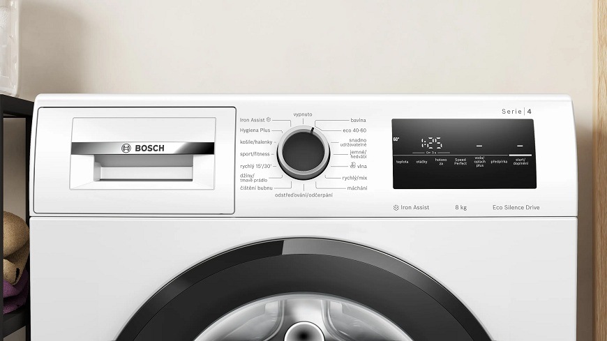 Práčka Bosch Serie 4 WAN28270CS biela Detailný pohľad na displej práčky Bosch WAN28270CS